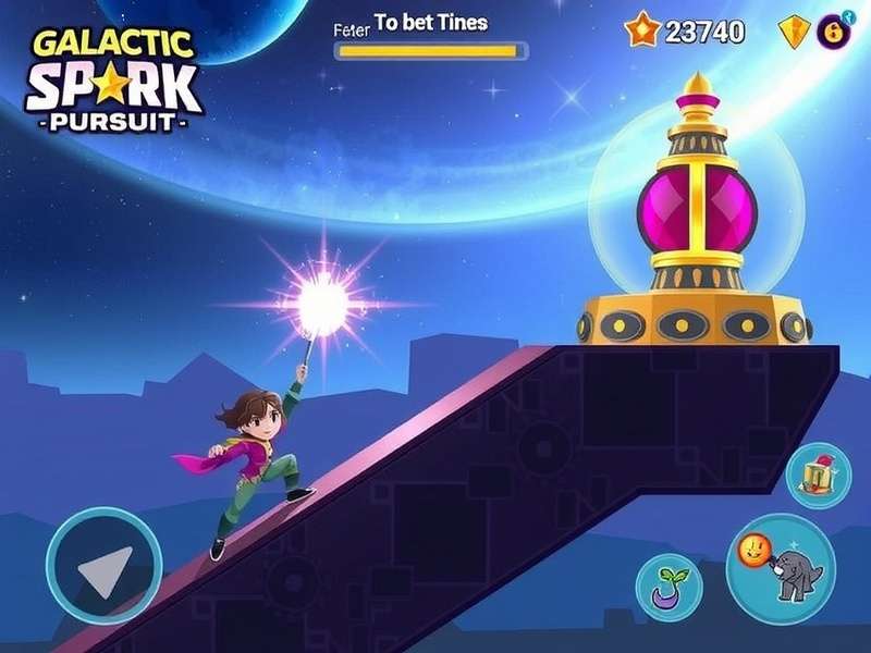 Galactic Spark Pursuit Gameplay Screenshot